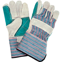 Standard Quality Double Palm Fitters Glove, Large, Split Cowhide Palm, Cotton Inner Lining Planification Entrepots Molloy