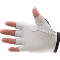 Anti-Impact Left-Hand Glove, X-Small, Goatskin/Split Leather Palm, Hook & Loop Cuff Planification Entrepots Molloy