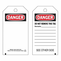 &eacute;tiquettes de s&eacute;curit&eacute; auto-plastifiantes, Polyester, 3" la x 5-3/4" h, Anglais Planification Entrepots Molloy
