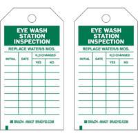 Inspection Record Tags, Polyester, 4" W x 7" H, English Planification Entrepots Molloy
