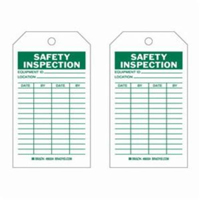 Safety Inspection Tags, Polyester, 4" W x 7" H, English Planification Entrepots Molloy