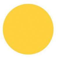 Round Write-On Labels, Circle, 3" L x 3" W, Yellow Planification Entrepots Molloy