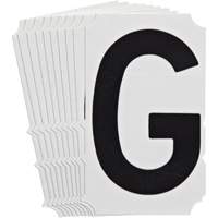 Étiquettes de lettres et chiffres gothiques individuels Quick-Align<sup>MD</sup>, G, 4" h, Noir SZ995 | Planification Entrepots Molloy