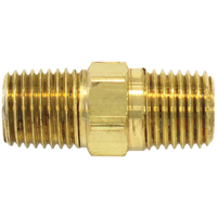 RACCORD HEXAGONAL,1/4"-1/4"NPT,LAITON, Laiton Planification Entrepots Molloy
