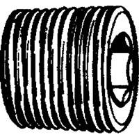 Bouchon de tuyau (t&ecirc;te hexagonale frais&eacute;e), 1/8" dia., Laiton Planification Entrepots Molloy