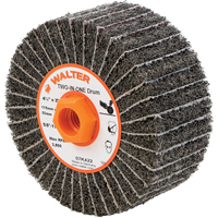 Tambours de finition Two-In-One, 4-1/2" dia. x 2" la, Arbre 5/8"-11, Oxyde d'aluminium Planification Entrepots Molloy