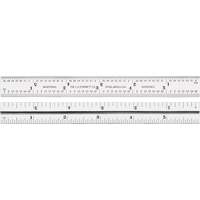 Junior Combination Squares, 6" L, 8/100" Graduations, Steel, Satin Planification Entrepots Molloy