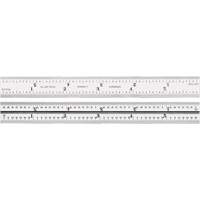 Junior Combination Squares, 6" L, Steel, Satin Planification Entrepots Molloy