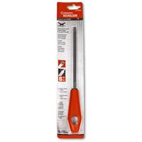 Lime pointue tr&egrave;s mince avec poign&eacute;e rouge, Triangle, 6", Simple Planification Entrepots Molloy