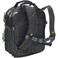 Sacs &agrave; dos pour outils &agrave; 75 pochettes, 13" lo x 17-1/2" la, Noir, Nylon Planification Entrepots Molloy