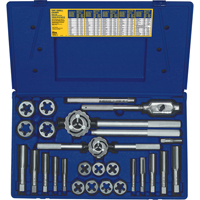 Hanson&reg; Fractional Tap & Hex Die Set, 25 Pieces Planification Entrepots Molloy