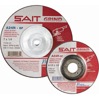 A24N Fast Grinding Wheel, 6" x 1/4", 7/8" Arbor, Aluminum Oxide, Type 27 Planification Entrepots Molloy
