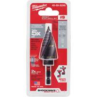 Foret &eacute;tag&eacute; #9 Shockwave Impact Duty, 7/8" - 1-1/8", Incr&eacute;ments de 1/4", Titane Planification Entrepots Molloy