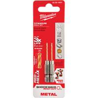 Foret Shockwave, 1/16", Titane, Cannelure 5/8", Pointe de 135° Planification Entrepots Molloy