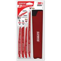 Ensemble de lames de scie alternative pour la coupe/d&eacute;molition du bois avec clous Planification Entrepots Molloy