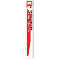 Lame de scie alternative tout usage, Bim&eacute;tal, 8-14 Dents par pouce, 12" lo x 1" la Planification Entrepots Molloy
