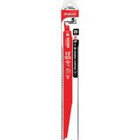 Lame de scie alternative tout usage, Bim&eacute;tal, 8-14 Dents par pouce, 12" lo x 1" la Planification Entrepots Molloy