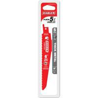 Lame de scie alternative pour la d&eacute;molition et les m&eacute;taux &eacute;pais, Bim&eacute;tal, 8-10 Dents par pouce, 6" lo Planification Entrepots Molloy