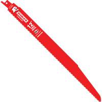 Lame de scie alternative pour la d&eacute;molition et les m&eacute;taux &eacute;pais, Bim&eacute;tal, 8-10 Dents par pouce, 12" lo Planification Entrepots Molloy