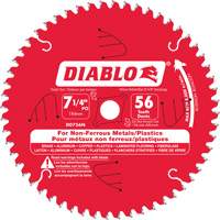 Lame de scie en aluminium, 7-1/4", 56 dents, Pour Non ferreux Planification Entrepots Molloy
