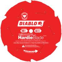 Lame de scie &agrave; d&eacute;couper HardieBlade, 10", 6 dents, Pour B&eacute;ton de fibre Planification Entrepots Molloy