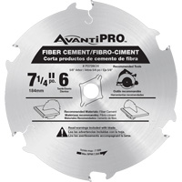 Lame de scie AvantiPro, 7-1/4", 6 dents, Pour B&eacute;ton de fibre Planification Entrepots Molloy