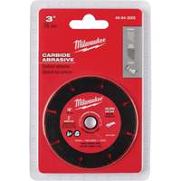 Lame abrasive au carbure, 3" x Arbre de 3/8", Carbure de silicium, 20 000 Tr/min Planification Entrepots Molloy