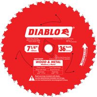 Lame de scie Cermet II Steel Demon, 7-1/4", 36 dents, Pour M&eacute;tal Planification Entrepots Molloy