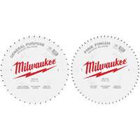 Circular Saw Wood Cutting Blades, 10", 40/60 Teeth, Wood Use Planification Entrepots Molloy