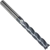 Fraise en bout carr&eacute;e extra longue 30° S237, 1/8" dia., 3" lo, 4 cannelures, 1/8" tige, Carbure Planification Entrepots Molloy