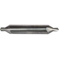Combined Centre Drill & Countersink, #1, 3/64" Small Diameter, 1/8" Large Diameter, Carbide Planification Entrepots Molloy