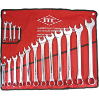 ICW-16 Professional Raised Panel Wrench Set, Combination, 16 Pieces, Imperial Planification Entrepots Molloy