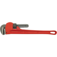 Pipe Wrench, 2-1/2" Jaw Capacity, 18" Long, Powder Coated Finish, None Handle Planification Entrepots Molloy
