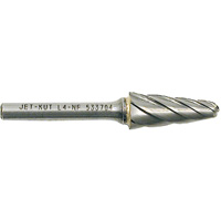 L4-NF 1/4" Taper Shape Bur for Aluminum/Non-ferrous Materials, 1/2" Dia. Planification Entrepots Molloy