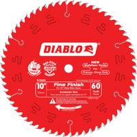 Lames de scie pour entrepreneur - Lames de scie finition fine, 10", 60 dents, Pour Bois Planification Entrepots Molloy