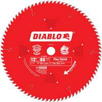 Lames de scie pour entrepreneur - Lames de scie finition fine, 12", 80 dents, Pour Bois Planification Entrepots Molloy