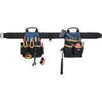 Combin&eacute;s de ceinture &agrave; outils &agrave; 20 pochettes, Polyester, Noir Planification Entrepots Molloy