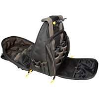 Sacs &agrave; dos pour outils Techgear &agrave; 53 pochettes, 16" lo x 13-1/4" la, Noir, Polyester Planification Entrepots Molloy