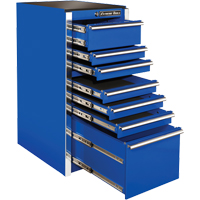Armoire latérale série RX, 7 tiroirs, 19" la x 25" p x 39-1/4" h, Bleu TEQ496 | Planification Entrepots Molloy