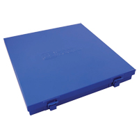 Boîte en m&eacute;tal mince, 10-1/2" P x 9-1/4" la x 1-1/4" h, Bleu Planification Entrepots Molloy