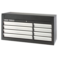 Coffre sup&eacute;rieur - 8 tiroirs, 53-3/8" la, 8 tiroirs, Noir Planification Entrepots Molloy