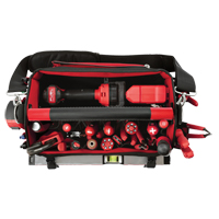 Packout Tote, Ballistic Nylon, 31 Pockets, Black/Red Planification Entrepots Molloy