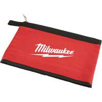 Zipper Pouch, Canvas, 1 Pockets, Black/Red Planification Entrepots Molloy
