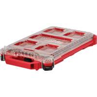 Packout Compact Low-Profile Organizer, 16-2/5" x 9-3/4" x 2-1/2", Black/Red Planification Entrepots Molloy
