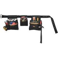 Ceinture &agrave; outils combin&eacute;e de luxe, Polyester, Noir Planification Entrepots Molloy