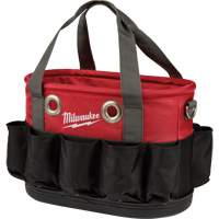 Utility Oval Bag, Ballistic Nylon, 24 Pockets, Black/Red Planification Entrepots Molloy