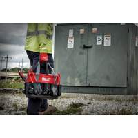 Utility Oval Bag, Ballistic Nylon, 24 Pockets, Black/Red Planification Entrepots Molloy