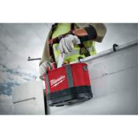Aerial Utility Oval Bag, Ballistic Nylon, 14 Pockets, Black/Red Planification Entrepots Molloy