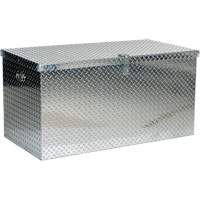 Boîte à outils portative en tôle larmée d'aluminium, 25-1/16" P x 49-1/4" la x 24" h, Argent TER037 | Planification Entrepots Molloy