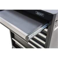 Chariot &agrave; outils industriel, 7 tiroirs, 27" la x 18-3/4" p x 39" h, Noir Planification Entrepots Molloy